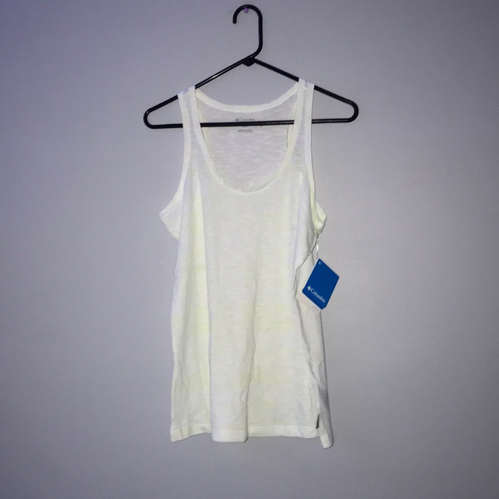 NWT Columbia Tank Top Neon Yellowish Green Women's Medium New